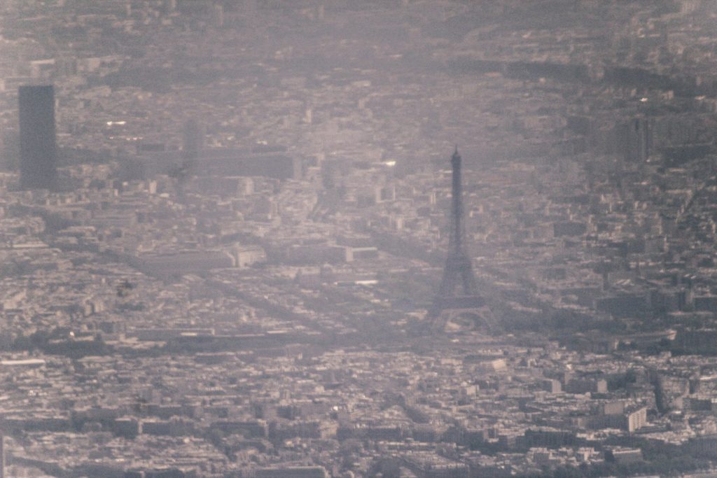 Paris from the plane